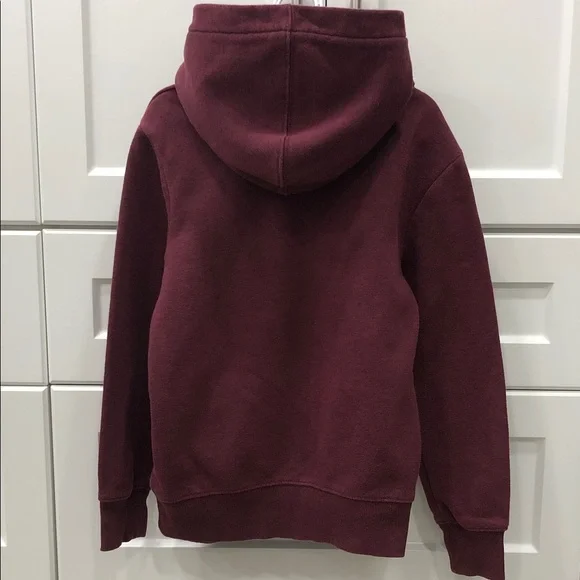 Hurley Kids' Burgundy Hoodie – Size 7/8 - Picture 8 of 9